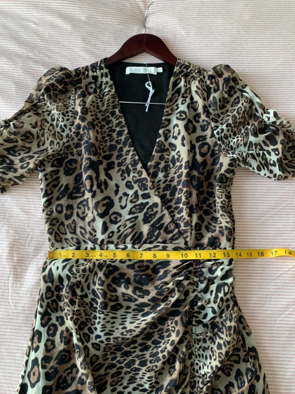 Anthropologie ASTR Leopard animal Print Midi Dress in Brown and Black Size M - Picture 8 of 14